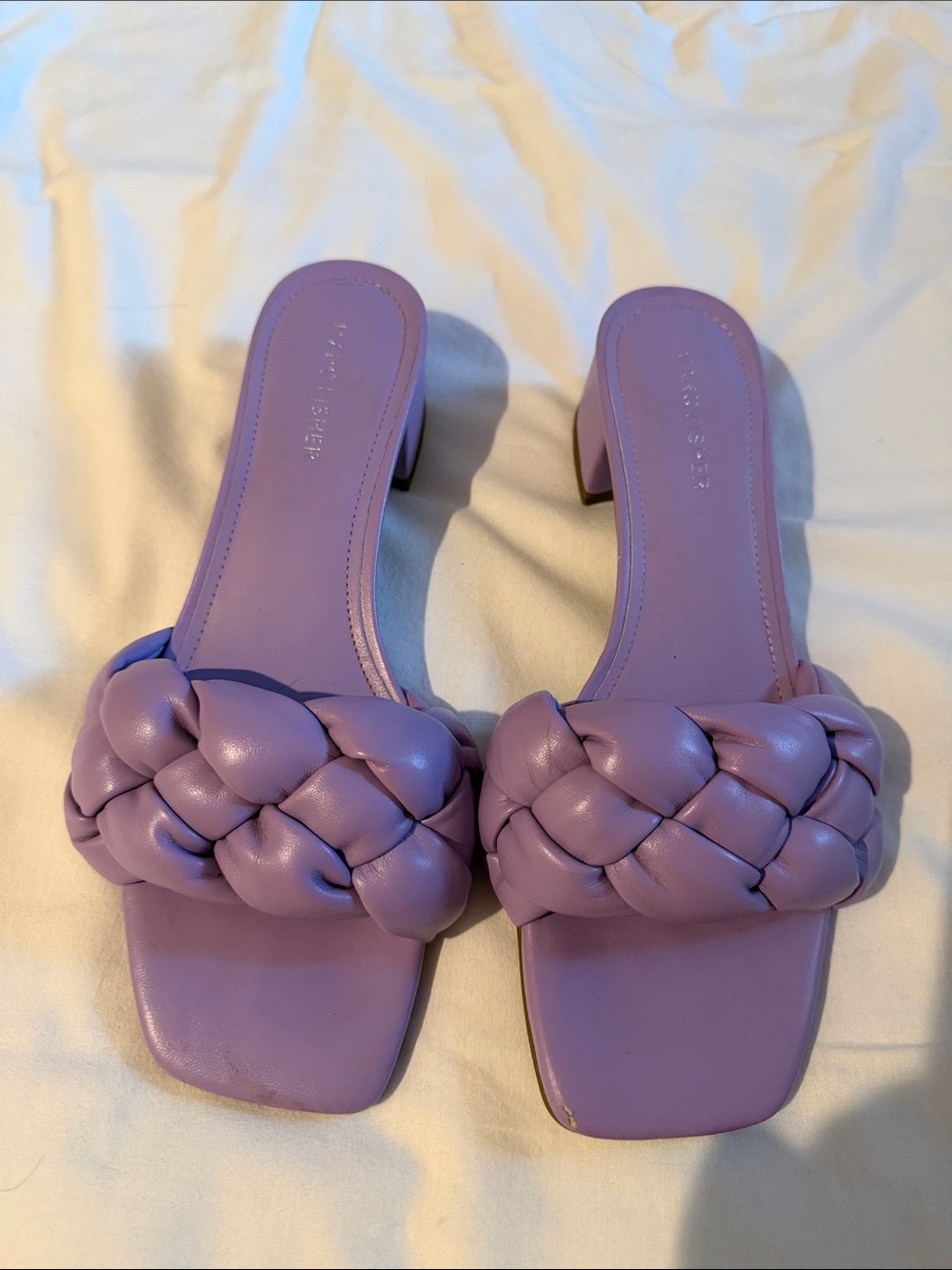 Marc Fisher Lavender Braided Slide Heels - Women
